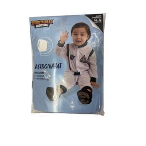 New baby Halloween costume Astronaut 06-12 months 1 jumpsuit and booties